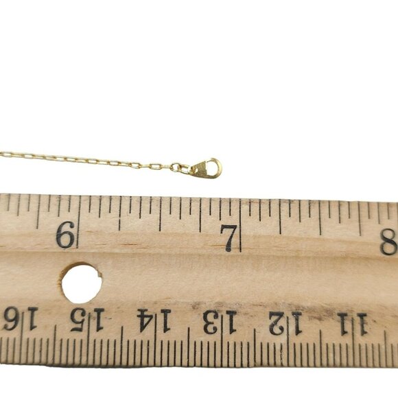 Trifari Faux Pearl Chain Bangle Bracelet Gold Tone Spring Ring Closure Vintage - Picture 4 of 4